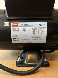 DAYTON PPUL2910G 1/3 HP PUMP MOTOR 115/230V 1725 RPM – NEW (PLUG-IN CORD)