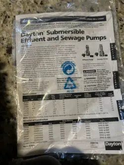 EFFLUENT PUMP SUBMERSIBLE