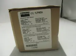 NEW DAYTON 1LPW2A INDUSTRIAL GEAR MOTOR 1/30HP 90V 1LPW2