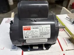 DAYTON CAPACITOR START MOTOR HP 1/4 6K438BA