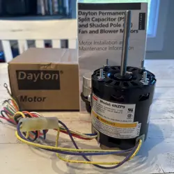 DAYTON 6NZP9 PSC FAN BLOWER MOTOR 1/12-1/15 HP 3000/2500 RPM 115/208-230V