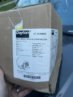 DAYTON BLET DRIVE FAN & BLOWER MOTOR 3K384BG NEW UNUSED HVAC