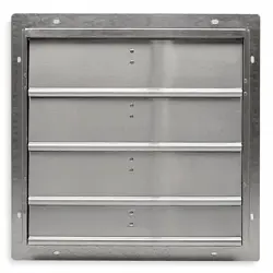 20 IN BACKDRAFT DAMPER / WALL SHUTTER, 20-1/2 IN X 20-1/2 IN 2C522