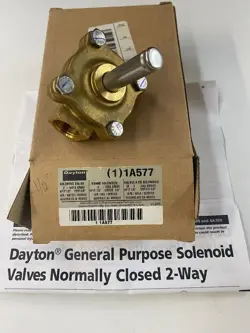DAYTON 1A577 SOLENOID VALVE BODY TWO WAY NORMALLY CLOSED 1/2