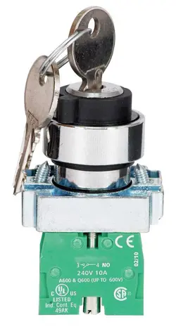 DAYTON NON-ILLUMINATED SELECTOR SWITCH, SIZE: 22MM, POSITION: 2, ACTION: