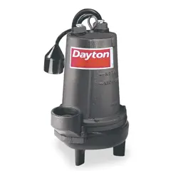 DAYTON 4LE22 1-1/2 HP,SEWAGE EJECTOR PUMP,240VAC 4LE22