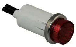 DAYTON 22NY42 RAISED INDICATOR LIGHT, RED, 24V
