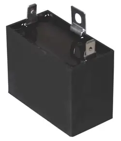 DAYTON 22F167 MOTOR RUN CAPACITOR, 7.5 MFD, 370V, 2 IN. H