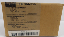 DAYTON 4M210D FAN&BLOWER MOTOR, 2800RPM, 120V, 1/150HP, CLASSB1,NEW