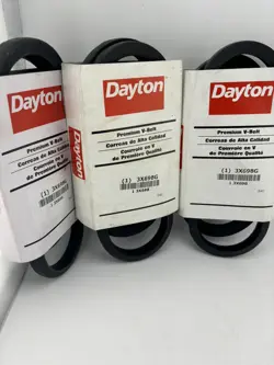 LOT OF 3 DAYTON 3X698G B40 PREMIUM V-BELT OUTSIDE LENGTH 43