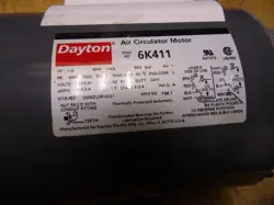 DAYTON AIR CIRCULATOR PEDESTAL FAN FRACTIONAL MOTOR 1/2HP 115/230V 1725RPM 6K411