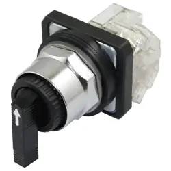 DAYTON 30G312 SELECTORSWITCH,NON-ILLUM,3POS,30MM,BLACK 30G312