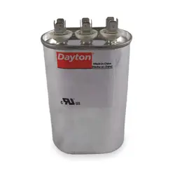 DAYTON 2MEA9 DUAL RUN CAPACITOR,60/5 MFD,6 7/16