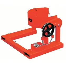 DAYTON 21VG49 55 GALLON DRUM LIFTER, 800 LB CAPACITY, 360 ROTATION, NEW!!