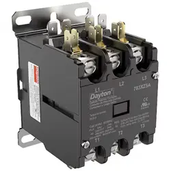 DAYTON 783XZ5 DEFPURPOSEMAGCONTACTOR, 24VAC, 3P, 40A
