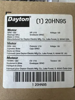 DAYTON 1/10 HP MOTOR