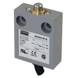 DAYTON 12T931 LIMIT SWITCH, PLUNGER, SPDT, 10A AT 300V AC, ACTUATOR LOCATION: