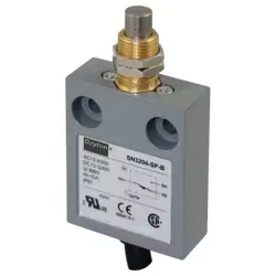 DAYTON 12T946 LIMIT SWITCH, PLUNGER, SPDT, 10A AT 300V AC, ACTUATOR LOCATION: