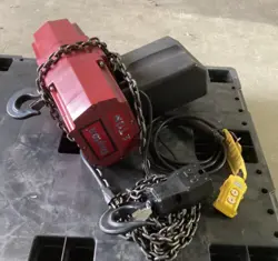 DAYTON 2GXH8 ELECTRIC CHAIN HOIST H3 STD DUTY 115V AC HOOK MOUNTED NO TROLLEY 20