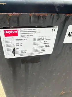 DAYTON ELECTRIC PALLET