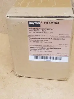 TRANSFORMER 208-230-460V