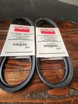 2 DAYTON 3X547P PREMIUM V-BELT A58