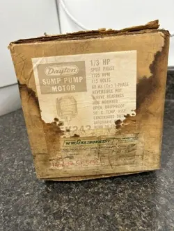 SUMP PUMP MOTOR