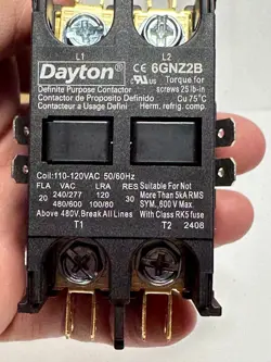 PURPOSE CONTACTOR 2-POLE