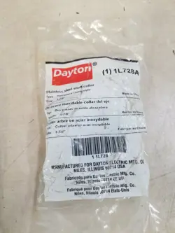 DAYTON 1L728A TWO-PIECE SPLIT CLAMP COLLAR STAINLESS STEEL 1-7/8