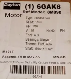 RPM 1550 5/16