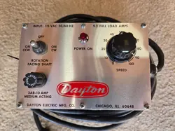 ELECTRIC MOTOR SPEED
