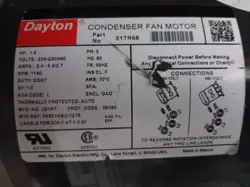 FAN MOTOR 1.5HP