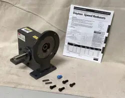 DAYTON 6Z129 SPEED REDUCER 43 RPM 0.5 HP INPUT MAX 431 IN-LB OUTPUT MAX ROUND