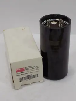 DAYTON 2MEU3 MOTOR START CAPACITOR, 340-408 MFD ROUND