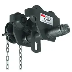 DAYTON OZ1GBT GEARED TROLLEY,2000 LB.