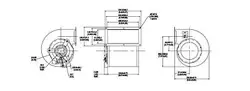 RECTANGULAR PERMANENT SPLIT CAPACITOR BLOWER | REPLACES: DAYTON 1TDR9, 4C264,...