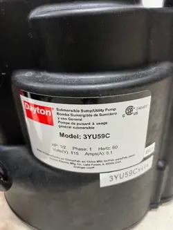 DAYTON SUBMERSIBLE SUMP