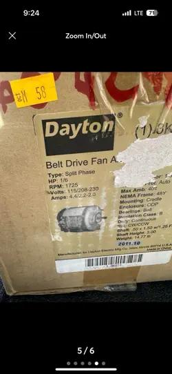 DAYTON BELT DRIVE