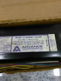 ADVANCE V-2E75-S-2-TP MARK