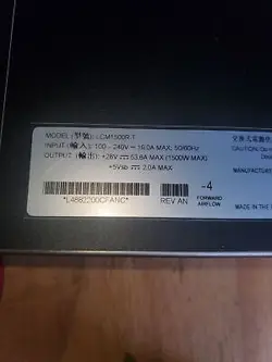 ARTESYN / ADVANCED ENERGY LCM1500R-T POWER SUPPLY PERFECT SHAPE