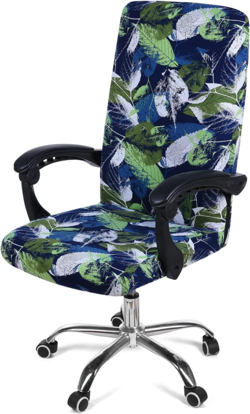 STRETCH PRINTED COMPUTER OFFICE CHAIR COVERS, SOFT FIT UNIVERSAL DESK ROTATING C