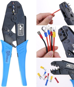 PROFESSIONAL INSULATED WIRE TERMINALS CONNECTORS RATCHETING CRIMPER TOOL FOR 22