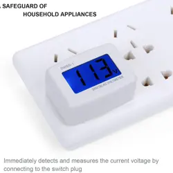ACCURATE AND CONVENIENT PLUG IN DIGITAL AC VOLTMETER FOR VOLTAGE DETECTION