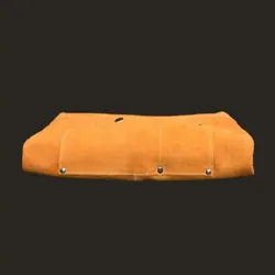 INDUSTRIAL GRADE COWHIDE WELDING APRON WITH TOOL POCKETS WEAR RESISTANT