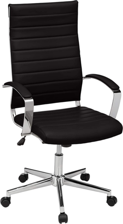 HIGH-BACK EXECUTIVE SWIVEL OFFICE DESK CHAIR WITH RIBBED PURESOFT