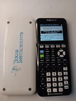 TEXAS INSTRUMENTS TI-84 PLUS CE GRAPHING CALCULATOR- NO CHARGER (TESTED)