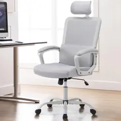 OFFICE DESK COMPUTER CHAIR ERGONOMIC HIGH BACK COMFY SWIVEL GAMING HOME MESH