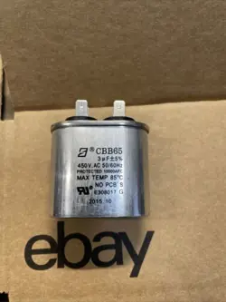 3 MFD 450VAC OVAL ELECTRIC MOTOR RUN CAPACITOR CBB65