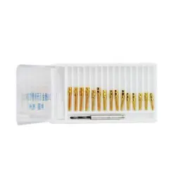 FOR ENHANCED DENTAL EQUIPMENT: 15 PCS TAPERED BM1.2 GOLD SCREW POSTS  DRILLS -
