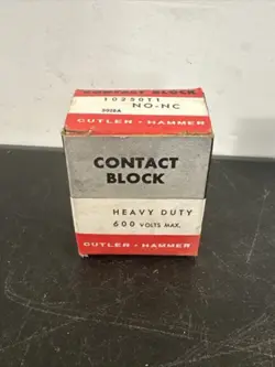 EATON CUTLER HAMMER 10250T1 NO-NC. CONTACT BLOCK HEAVY DUTY 600 V MAX. 3028A